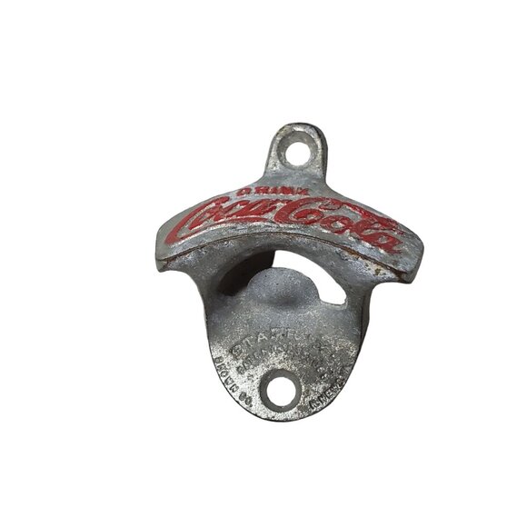 Vintage Enjoy Coca Cola Metal Wall Mount 3 1/8" x 2.5" Bottle Opener - Picture 1 of 5